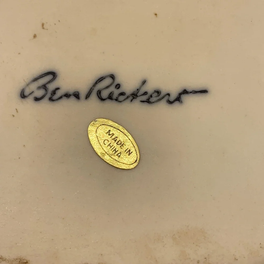 BEN RICKERT signed ROOSTER trinket dish! - Picture 9 of 10